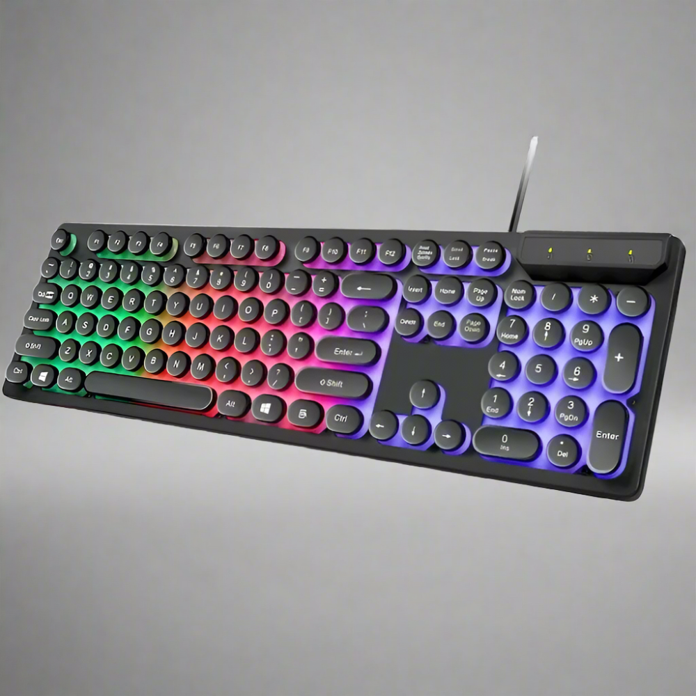 Onetify USB Wired Light Up Gaming Keyboard and Mouse Set