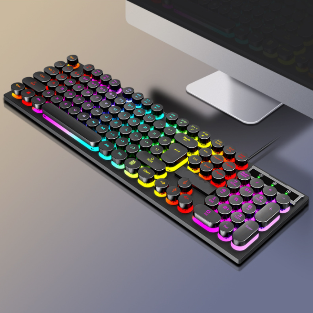 Onetify USB Wired Light Up Gaming Keyboard and Mouse Set