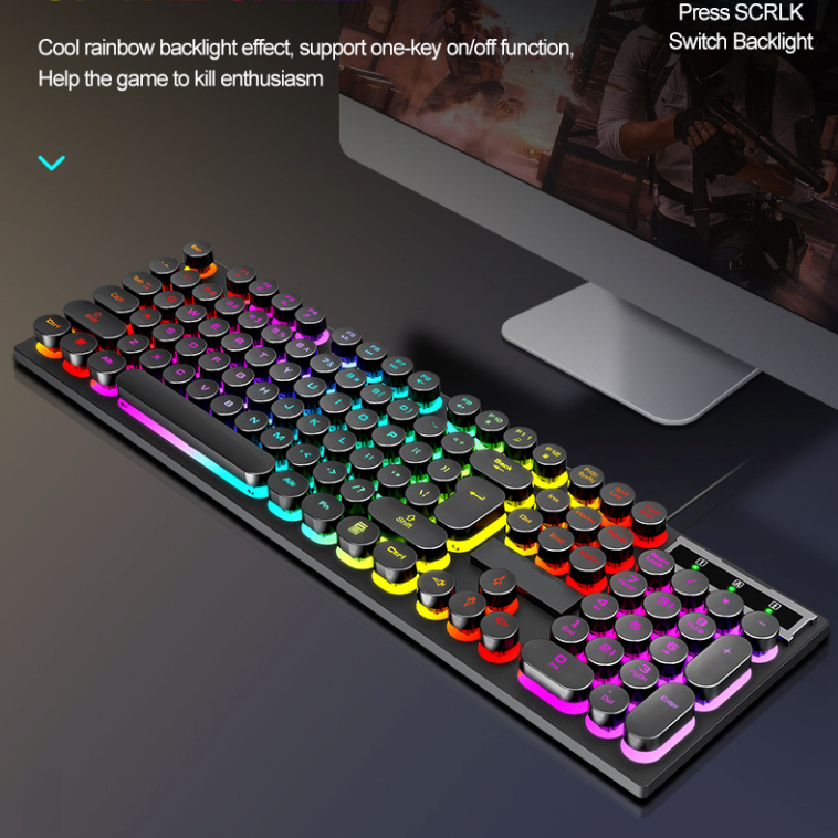 Onetify USB Wired Light Up Gaming Keyboard and Mouse Set