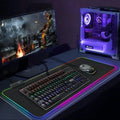 Dragon RGB Gaming 1 Touch Light Up Mouse Pad - Large Size