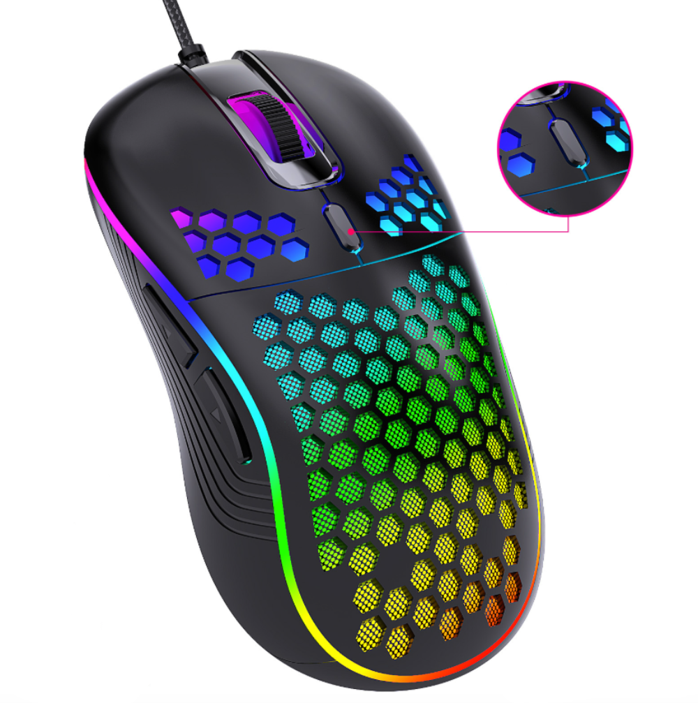 Onetify USB Wired Light Up Gaming Keyboard and Mouse Set