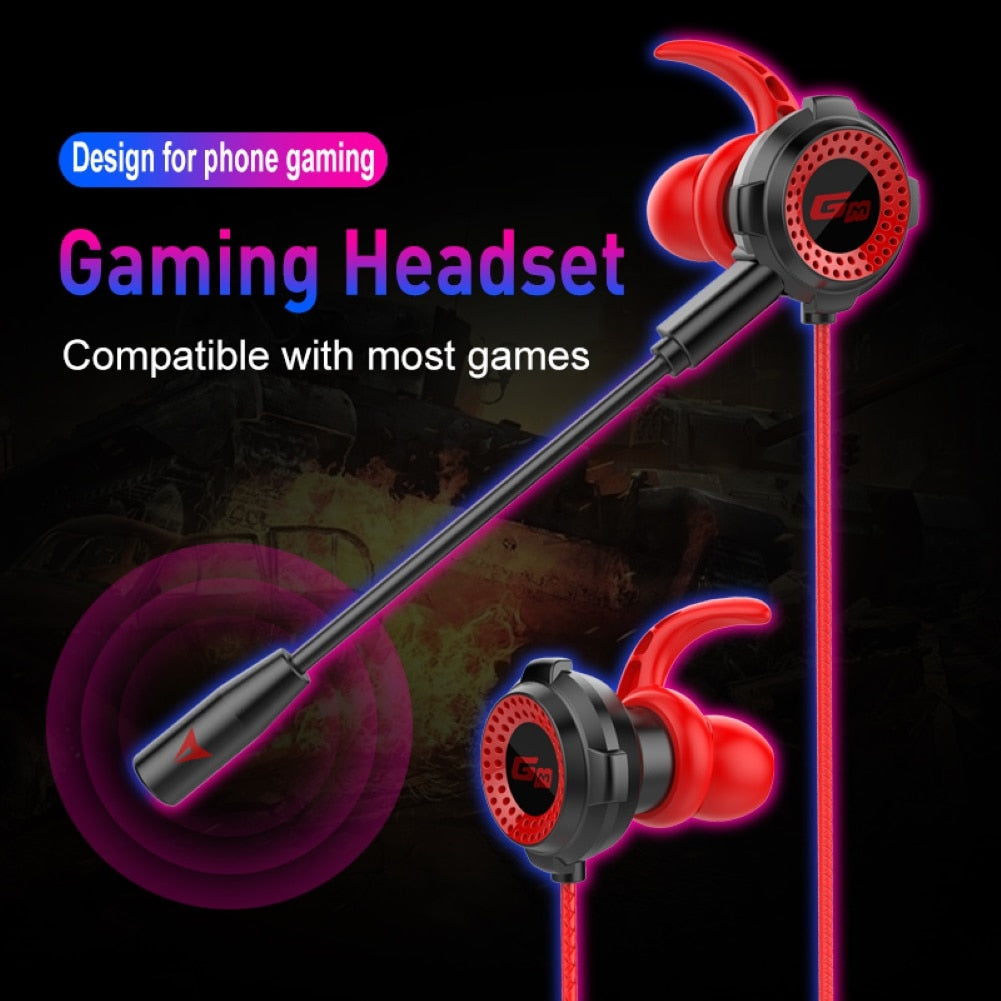Dragon G2000 3.5mm Gaming Earphones with Extension Microphone