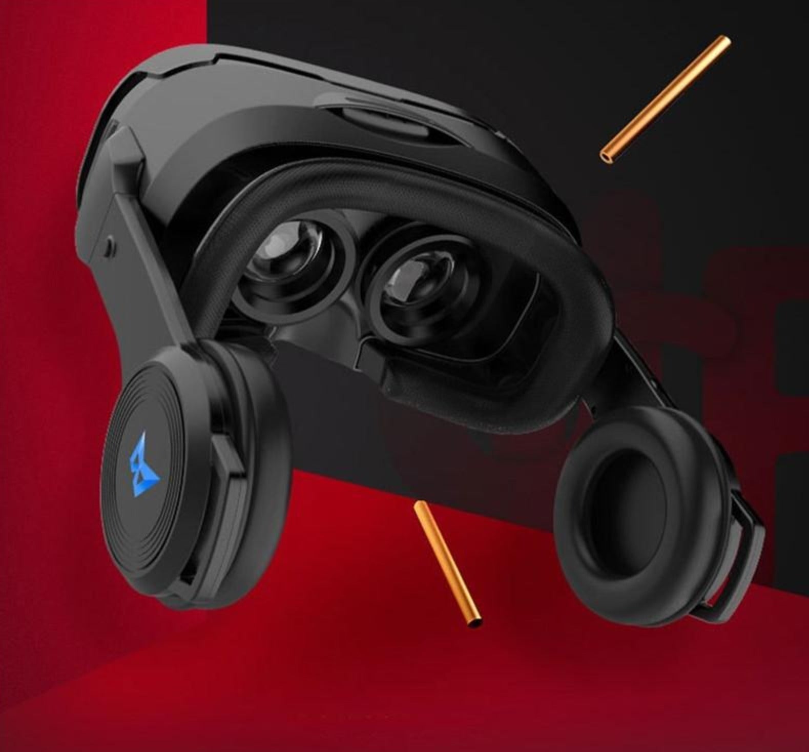 3D VR Headset with Build in Stereo Headphone